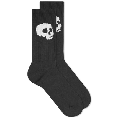 Shop Palm Angels Skull Socks In Black