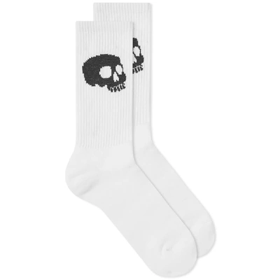 Shop Palm Angels Skull Socks In White