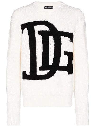 Shop Dolce & Gabbana Warp Knit Jumper In Yellow