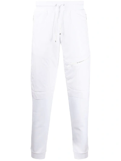 Shop Givenchy Zipped Pocket Casual Trousers In White