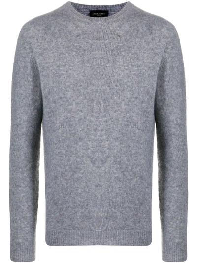 Shop Roberto Collina Crew Neck Sweater In Grey