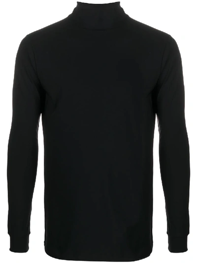 Shop Raf Simons Roll Neck Long-sleeve T-shirt In Black