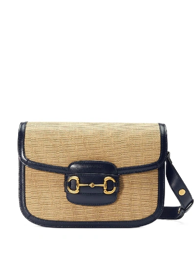 Shop Gucci Horsebit 1955 Shoulder Bag In Neutrals