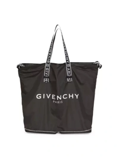 Shop Givenchy Light 3 Foldable Tote In Black White