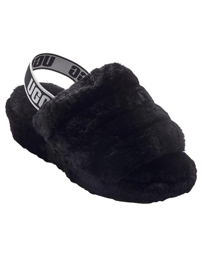 Shop Ugg Fluff Yeah Slides In Black