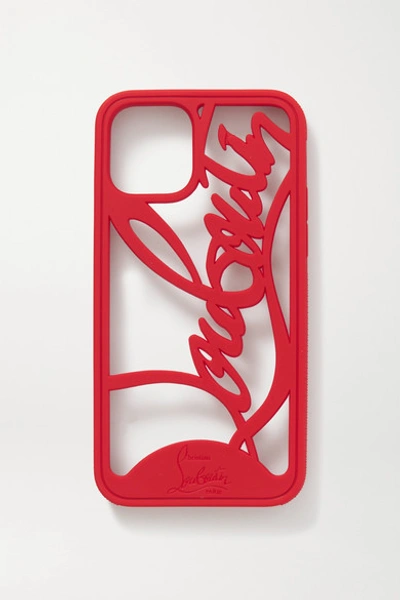 Shop Christian Louboutin Louboutin Logo Cutout Pvc Iphone 11 Pro Case In Red