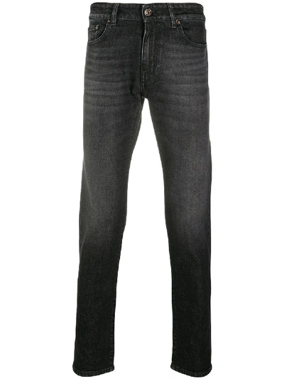 Shop Pt01 Mid Rise Slim-fit Jeans In Black