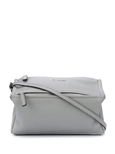 Shop Givenchy Pandora Shoulder Bag In Grey