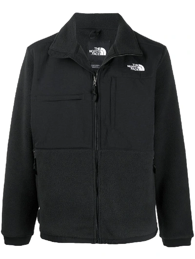 Shop The North Face Zipped Logo Jacket In Black