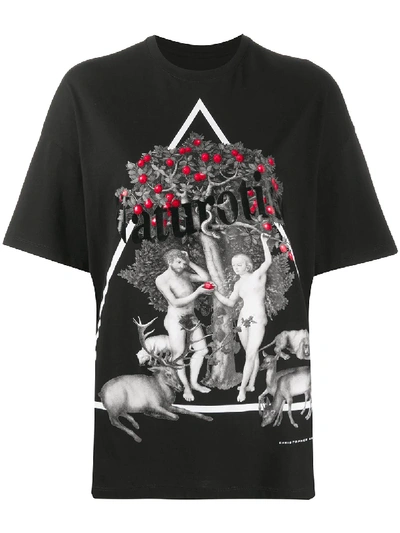 Shop Christopher Kane Garden Of Eden Print T-shirt In Black