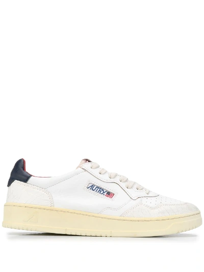 Shop Autry Action Logo Low-top Sneakers In White