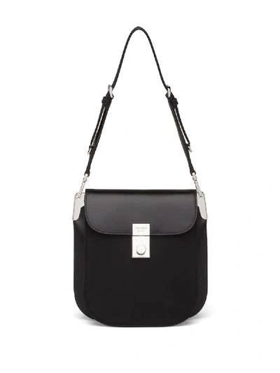 Shop Prada Margit Shoulder Bag In Black