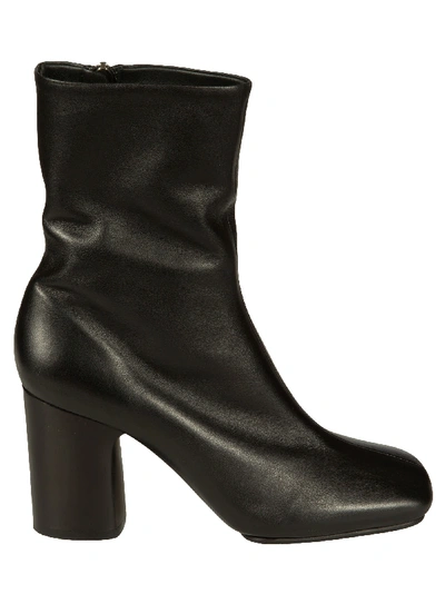 Shop Acne Studios Block Heel Boots In Black