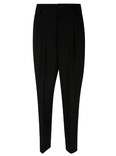 Shop Red Valentino Classic High Waist Trousers In Black