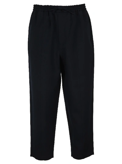 Shop Jil Sander Elasticated Waist Pants In Navy