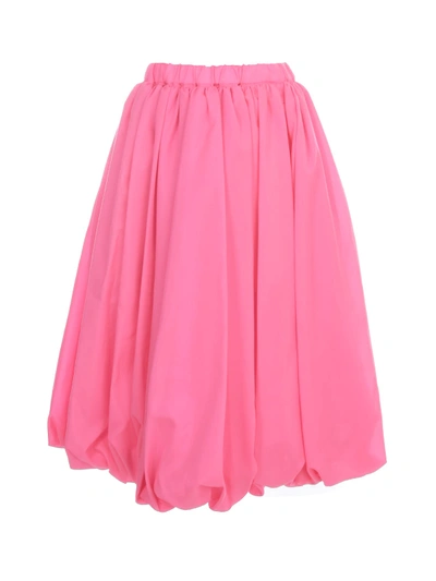 Shop Comme Des Garçons Polyester Tropical Balloon Skirt In Pink