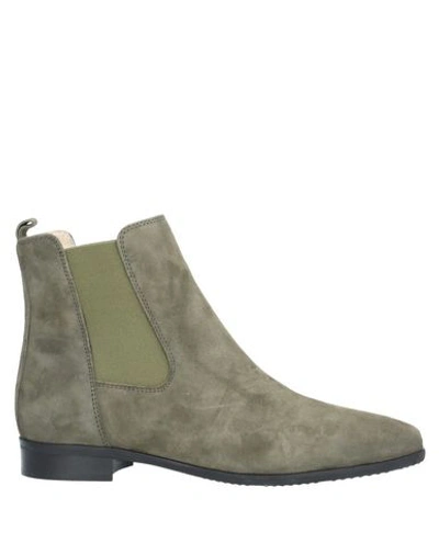 Shop Anna Baiguera Ankle Boots In Military Green