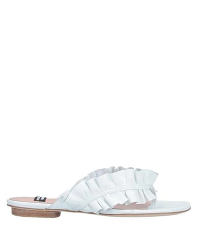 Shop Boutique Moschino Flip Flops In White