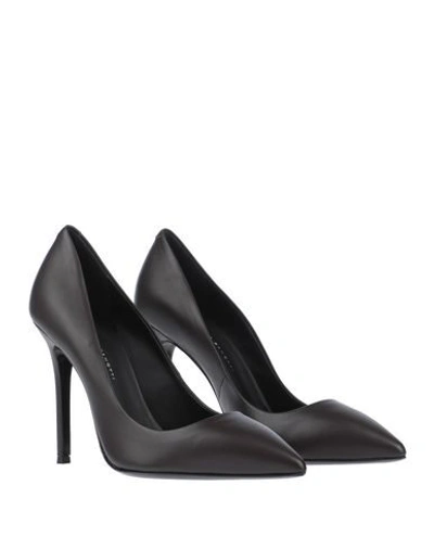 Shop Giuseppe Zanotti Pumps In Dark Brown