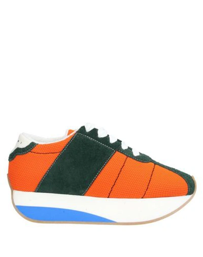 Shop Marni Sneakers In Orange