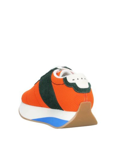 Shop Marni Sneakers In Orange