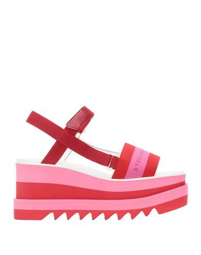 Shop Stella Mccartney Sandals In Red