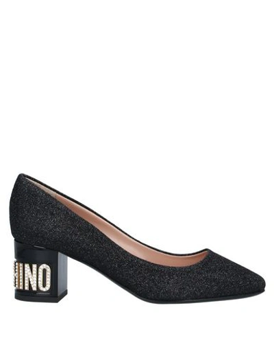 Shop Moschino Pumps In Black