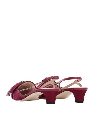 Tod's 35mm Suede Pumps In Red