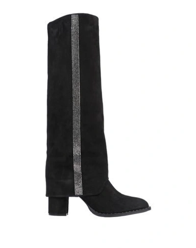 Shop Eleventy Woman Boot Black Size 10 Soft Leather