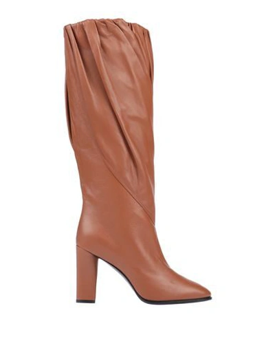 Shop Givenchy Knee Boots In Camel