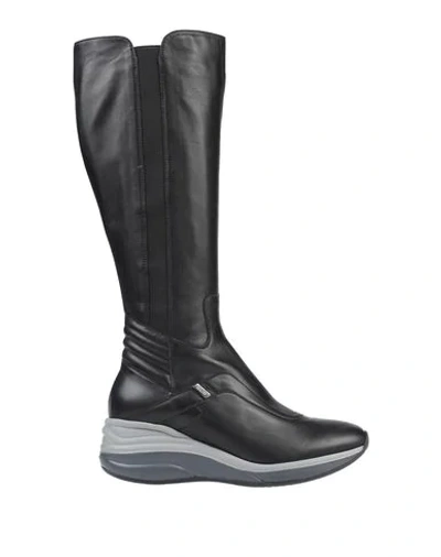 Shop Cesare Paciotti 4us Knee Boots In Black
