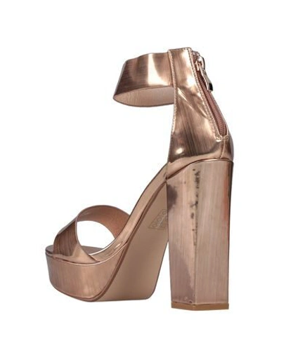 Shop Public Desire Sandals In Copper