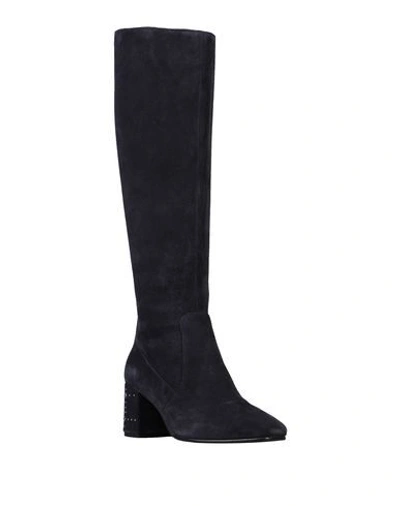 Shop Adele Dezotti Knee Boots In Dark Blue