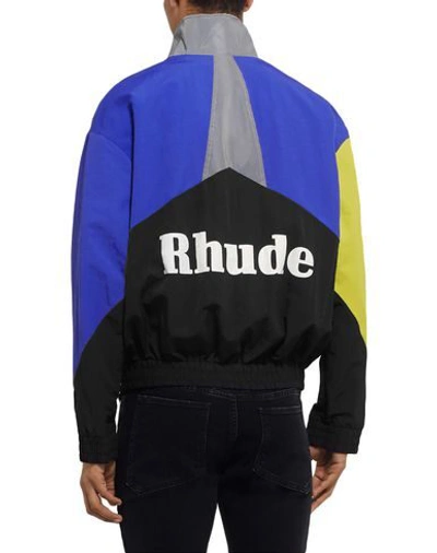 Shop Rhude Jacket In Blue