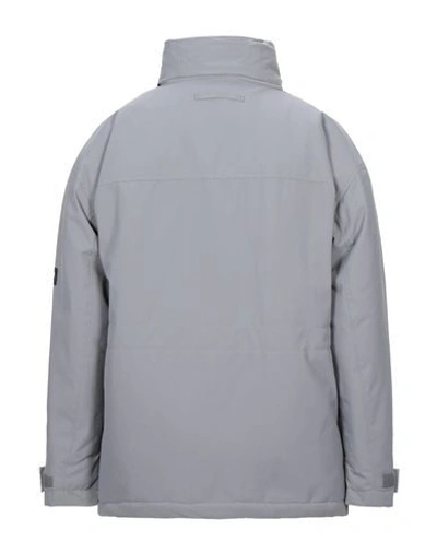 Shop Napapijri Jackets In Light Grey