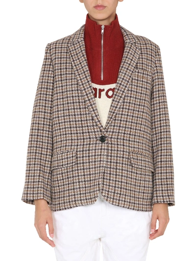 Shop Isabel Marant Étoile "charly" Single-breasted Jacket In Beige