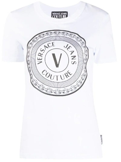 Shop Versace Jeans Couture Classic Logo T-shirt In White