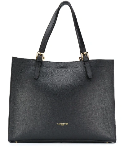 Shop Lancaster Logo Tote Bag In Black