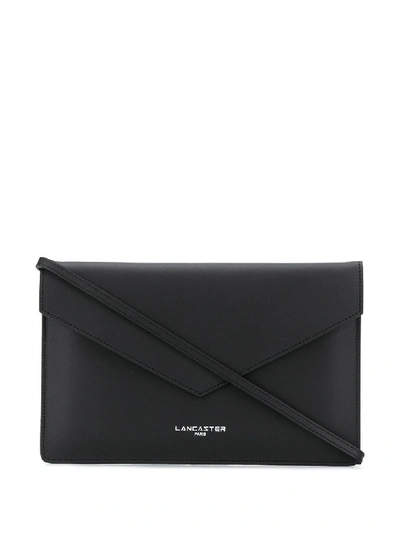 Shop Lancaster Fold Over Clutch Bag In Black