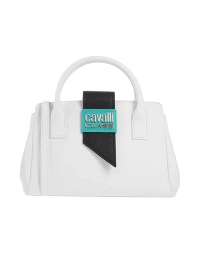 Shop Cavalli Class Handbag In White