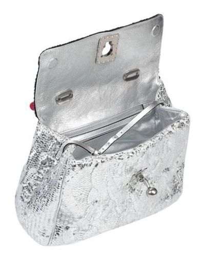 Shop Ermanno Scervino Cross-body Bags In Silver