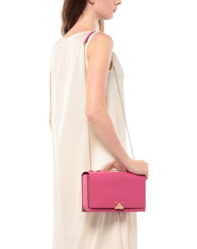 Shop Emporio Armani Handbags In Fuchsia