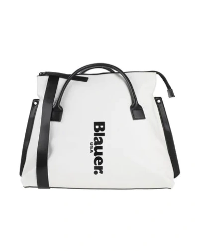 Shop Blauer Handbag In White
