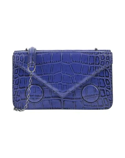 Shop Emporio Armani Handbags In Purple