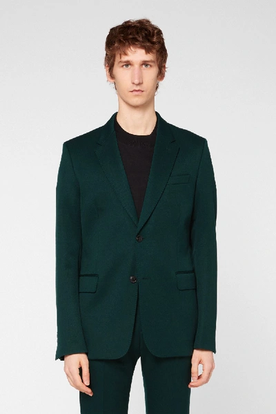 Shop Ami Alexandre Mattiussi Two Buttons Jacket In Green