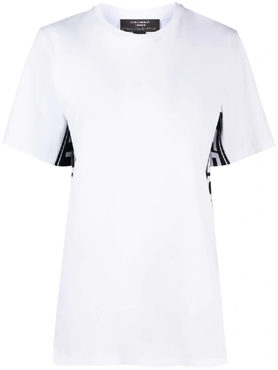 Shop Stella Mccartney Teen Logo Tape T-shirt In White