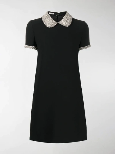 Shop Miu Miu Crystal-embellished Dress In Black