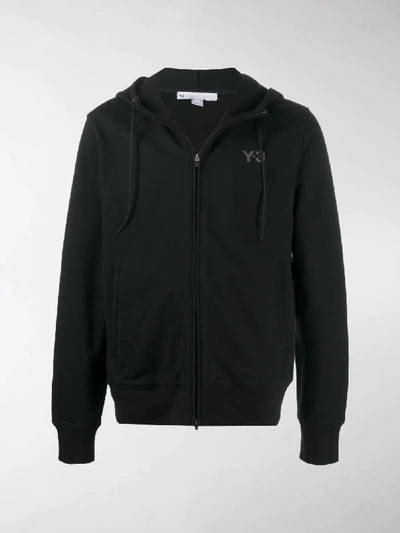 Shop Y-3 Ch1 Graphic-print Cotton Hoodie In Black
