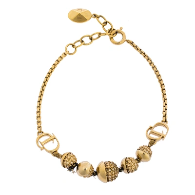 Pre-owned Dior Gold Tone Bracelet