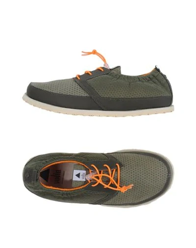 Shop Volta Man Sneakers Military Green Size 12 Textile Fibers